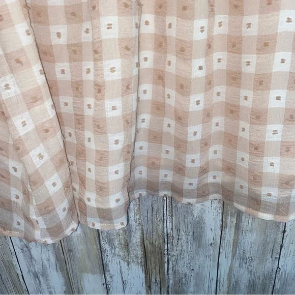 Entro We’ll Always Have Summer Pink Gingham Blouse - Picture 4 of 10